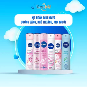 Xịt Khử Mùi Trắng Da Cho Nữ Nivea 150ml - Giảm Tiết Mồ Hôi, Không Chứa Cồn, Ngăn Mùi Hiệu Quả