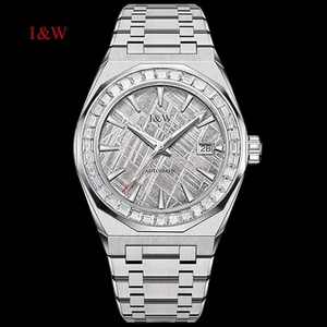 Đồng Hồ Nam Chính Hãng I&W 55858G-T1 Full Box Chống Nước Kính Sapphire (Máy Cơ Tự Động)