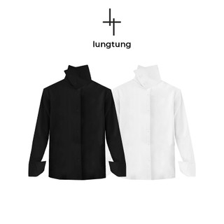 Áo Sơ Mi Trụ Trắng Đen