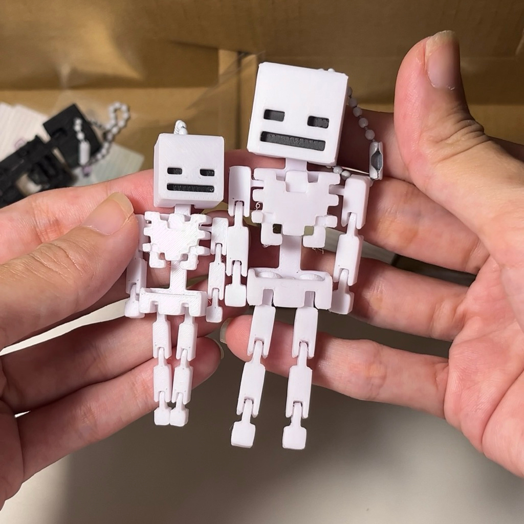 Móc Khóa Minecrraft Flexi In 3D Mini Có Khớp Cử Động Dễ Thương