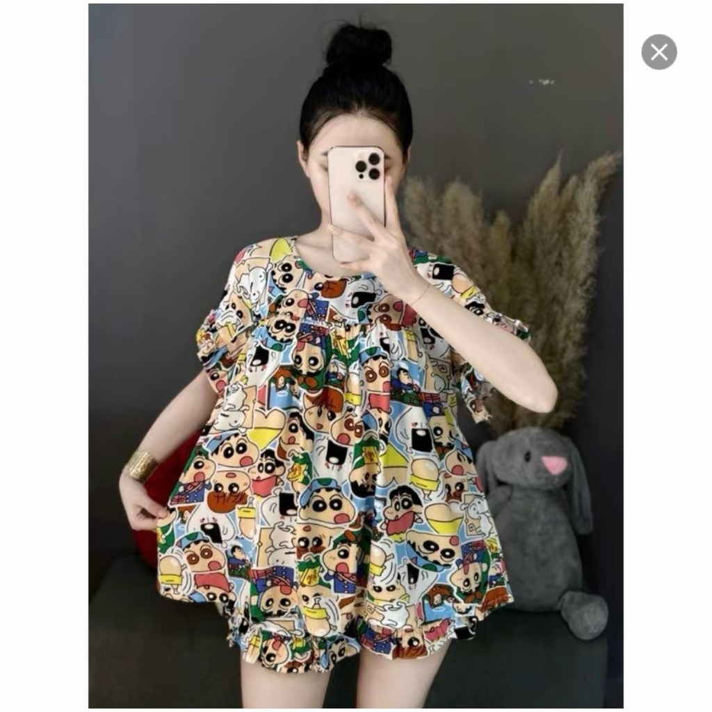 Set Bộ Đùi Tole Xinh Xắn Tay Bèo Quần Đùi Viền Bèo - BN CLOTHING