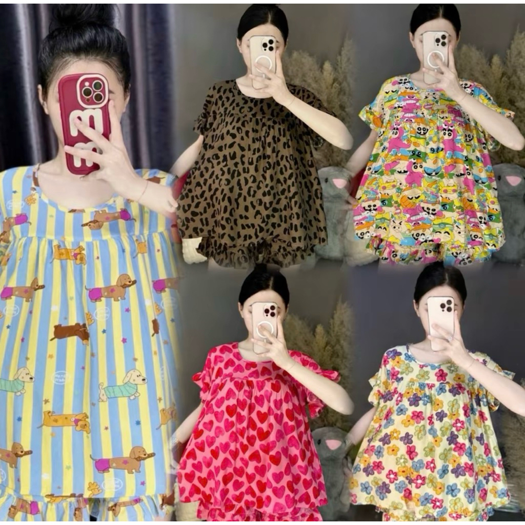 Set Bộ Đùi Tole Xinh Xắn Tay Bèo Quần Đùi Viền Bèo - BN CLOTHING