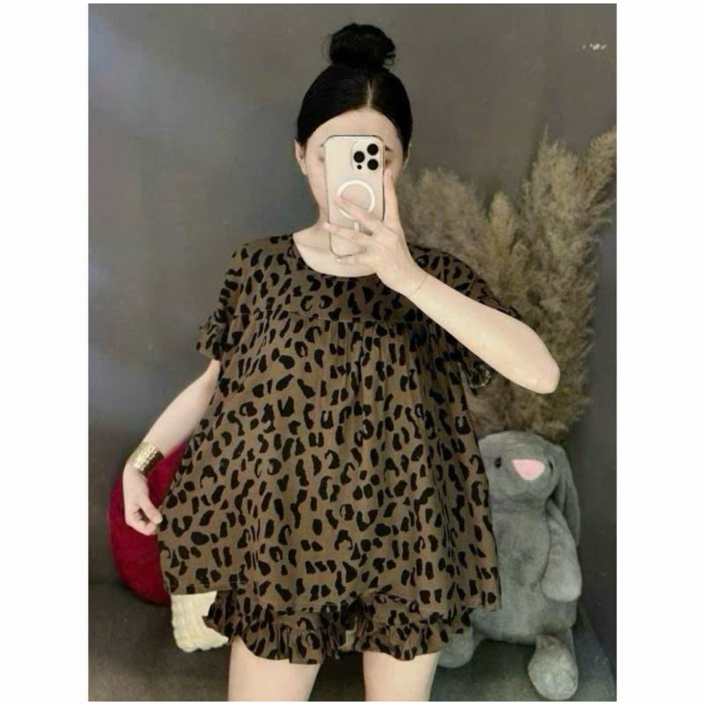 Set Bộ Đùi Tole Xinh Xắn Tay Bèo Quần Đùi Viền Bèo - BN CLOTHING