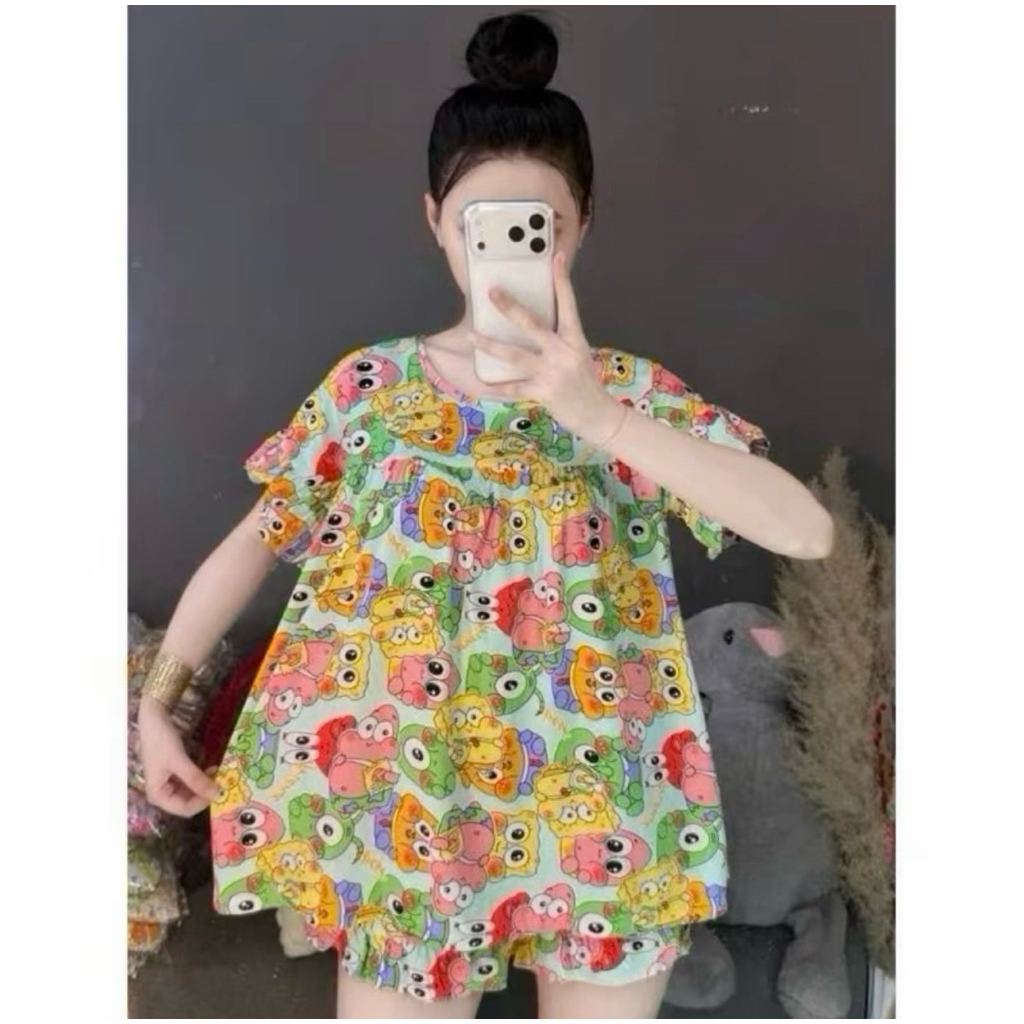 Set Bộ Đùi Tole Xinh Xắn Tay Bèo Quần Đùi Viền Bèo - BN CLOTHING