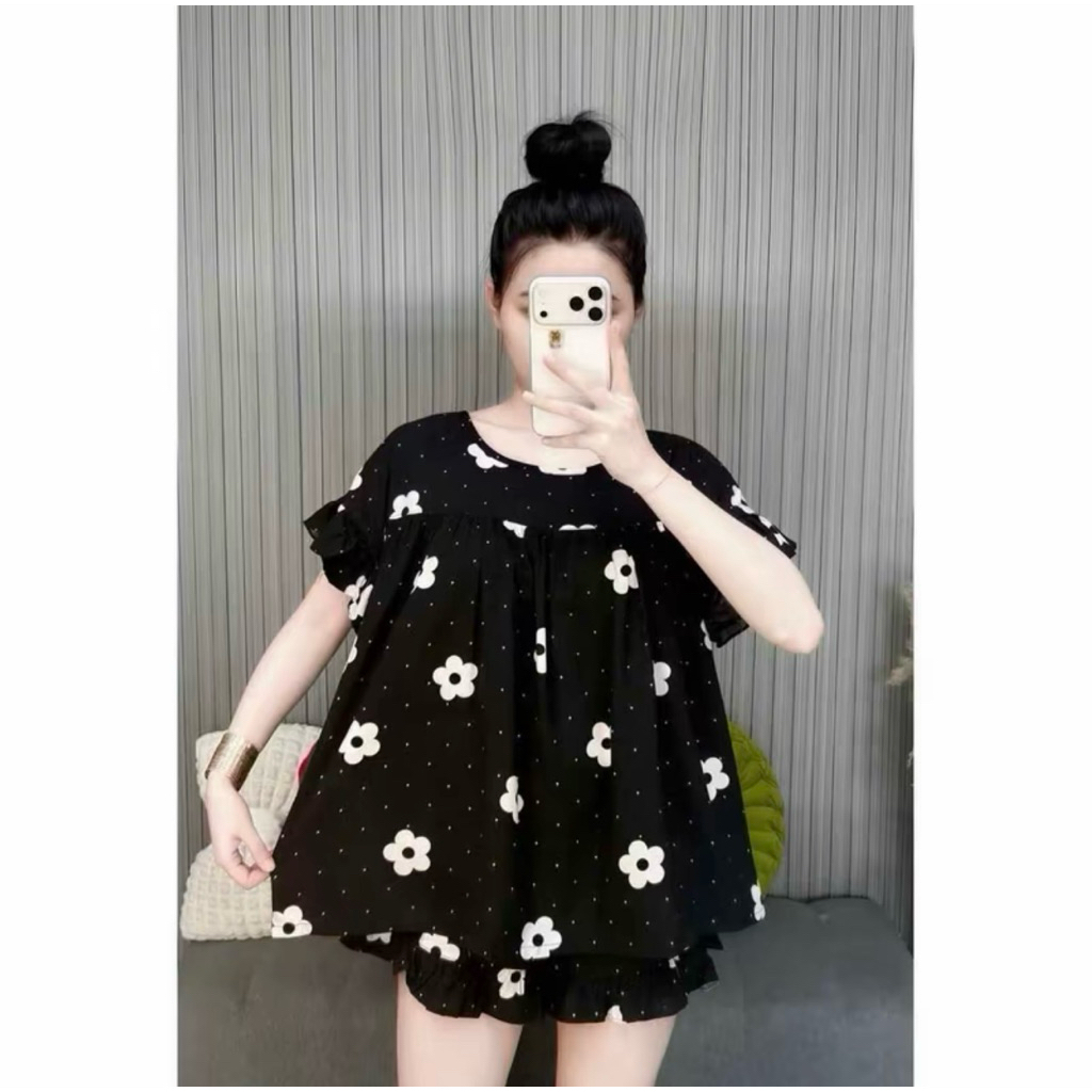 Set Bộ Đùi Tole Xinh Xắn Tay Bèo Quần Đùi Viền Bèo - BN CLOTHING