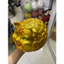 Heo đất tiết kiệm mẫu Heo mắt híp Hàn Quốc màu vàng đồng KT 18x15x15cm siêu sang trọng cho bạn