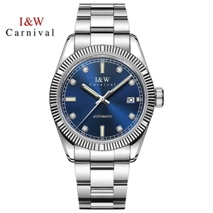Đồng Hồ Nam Chính Hãng I&W Carnival 786G-T2 Full Box Chống Nước Kính Sapphire (Máy Cơ Tự Động)