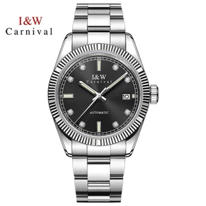 Đồng Hồ Nam Chính Hãng I&W Carnival 786G-T3 Full Box Chống Nước Kính Sapphire (Máy Cơ Tự Động)