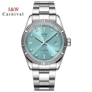 Đồng Hồ Nam Chính Hãng I&W Carnival 786G-T5 Full Box Chống Nước Kính Sapphire (Máy Cơ Tự Động)