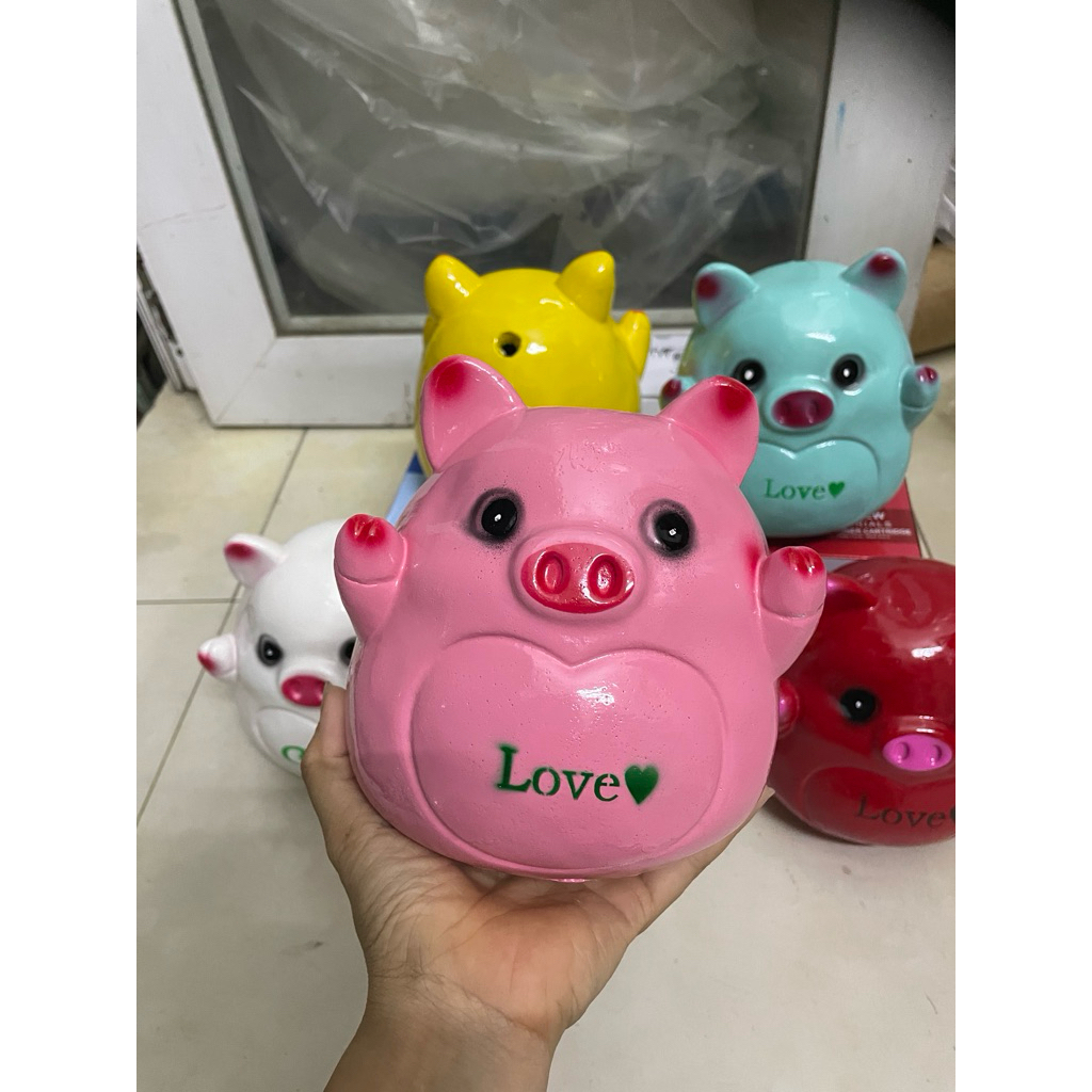 Heo đất tiết kiệm mẫu Heo Xinh -Cute Love siêu đáng yêu