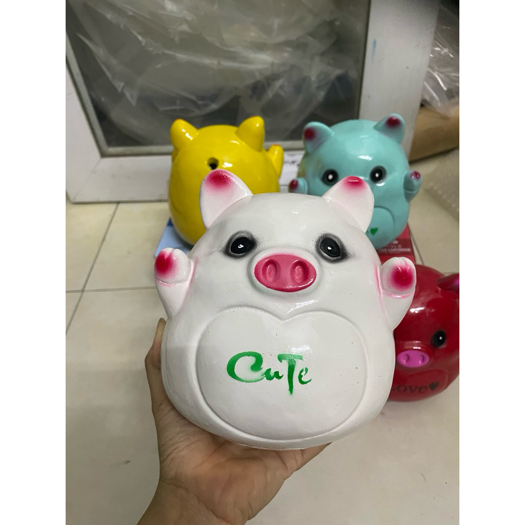Heo đất tiết kiệm mẫu Heo Xinh -Cute Love siêu đáng yêu