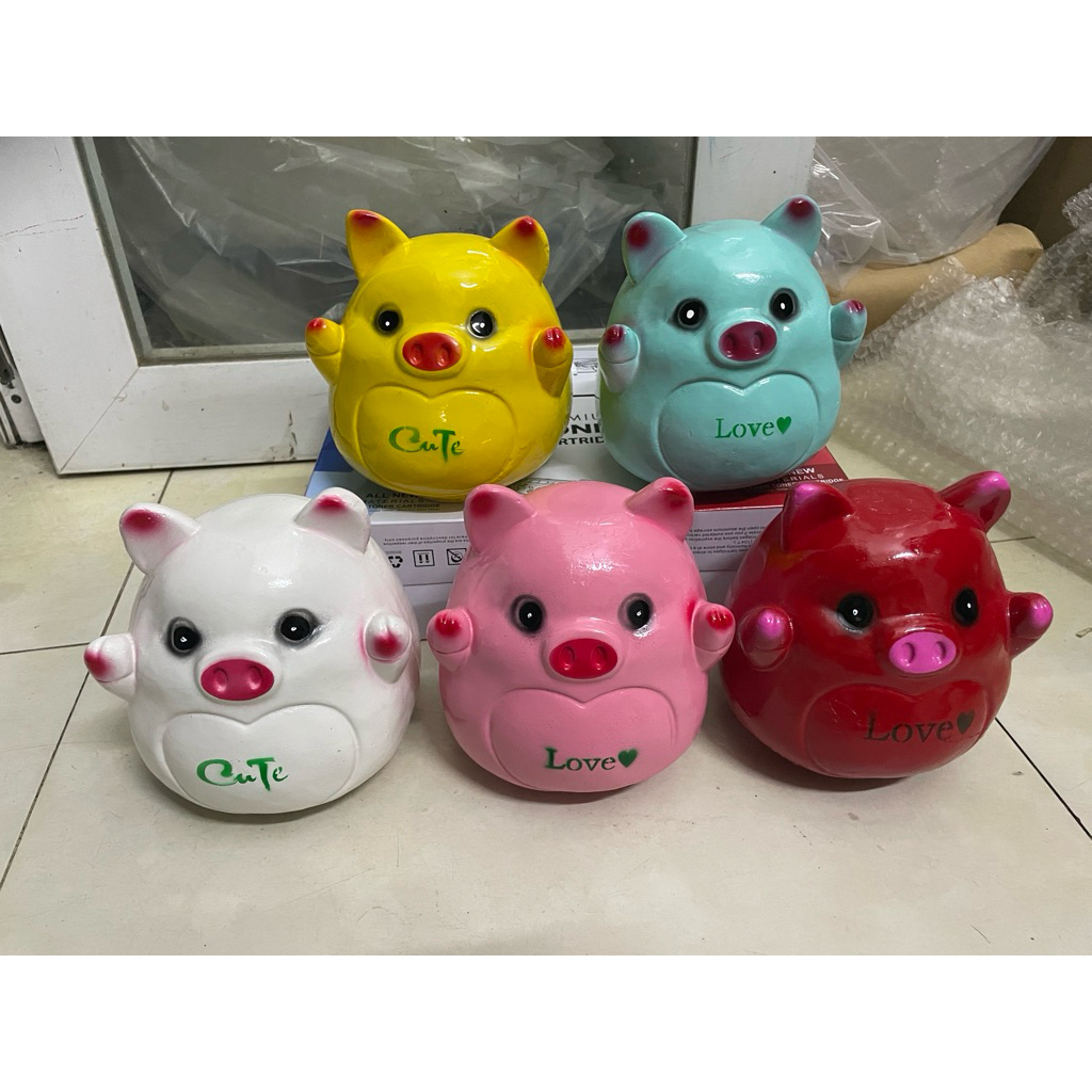Heo đất tiết kiệm mẫu Heo Xinh -Cute Love siêu đáng yêu