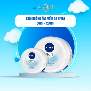 Kem Dưỡng Mềm Da NIVEA Soft Crème 50ml/200ml - giúp dưỡng da mềm mịn, giảm khô rát, bong tróc
