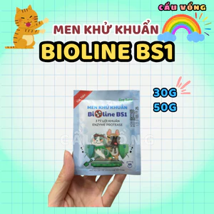 Men khử khuẩn BIOLINE BS1 cho cát vệ sinh mèo - Gói 30g / 50g