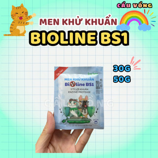 Men khử khuẩn BIOLINE BS1 cho cát vệ sinh mèo - Gói 30g / 50g