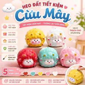 Heo đất tiết kiệm mẫu Cừu Mây siêu cute