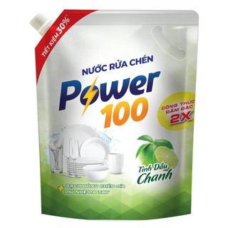Nước rửa chén POWER100 Tinh dầu chanh