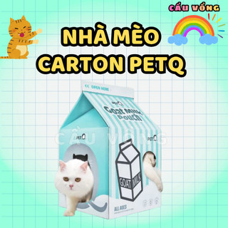 Đồ chơi Nhà giấy carton cào móng PetQ cho mèo