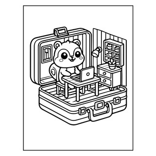 25/50 Tranh Tô Màu Cho Bé Chủ Đề Ngôi Nhà Nhỏ Của Các Bạn Thú Dễ Thương, Giúp Luyện Tập Trung Và Sáng Tạo
