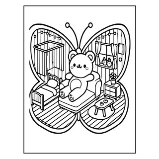 25/50 Tranh Tô Màu Cho Bé Chủ Đề Ngôi Nhà Nhỏ Của Các Bạn Thú Dễ Thương, Giúp Luyện Tập Trung Và Sáng Tạo