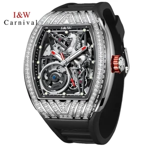 Đồng Hồ Nam Chính Hãng I&W Carnival 768G-S1 Full Box Chống Nước Kính Sapphire (Máy Cơ Tự Động)
