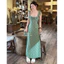 Đầm maxi 2 dây dáng dài ôm nhẹ phối bèo thắt nơ sang chảnh, Váy dài chấm bi cổ vuông style vintage đi biển đi cafe