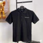 Áo polo Nam, Tay ngắn, dáng slimfit, Chữ Thêu, vải cotton gai, co dãn, mát Menswear Top Có Cổ thun