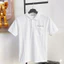 Áo polo Nam, Tay ngắn, dáng slimfit, Chữ Thêu, vải cotton gai, co dãn, mát Menswear Top Có Cổ thun