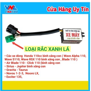 TĂNG DÒNG SẠC cho xe máy ( Loại có rắc cắm như zin )