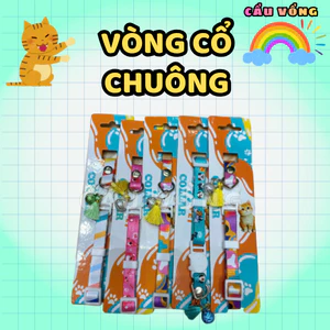 Vòng cổ có chuông cho chó mèo 1cm / 1.5cm