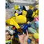 Gấu 2hand thú nhồi bông Pikachu Kung Fu, nổi bật với bộ trang phục võ thuật màu xanh satin