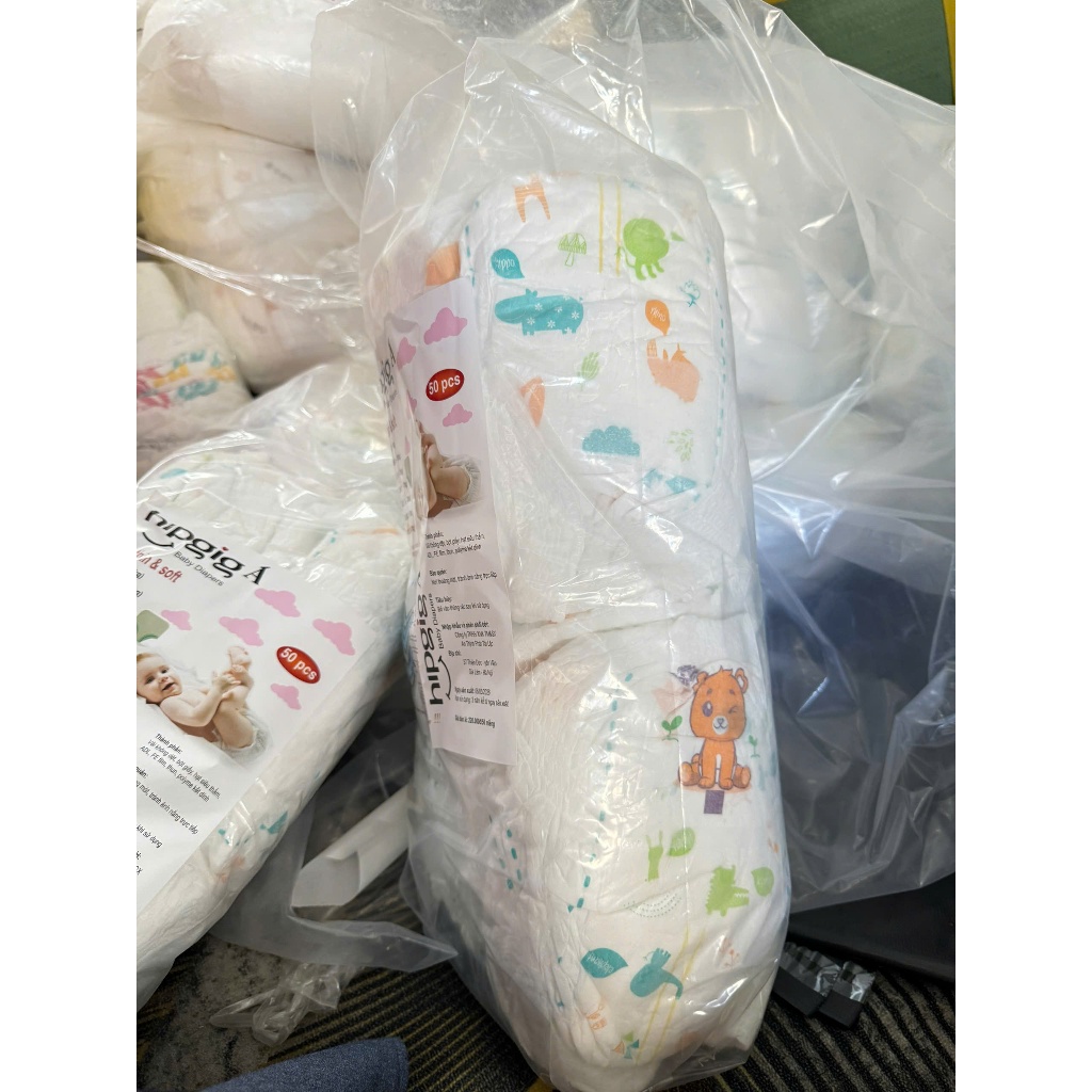 [Rẻ Vô Địch] Combo 100 miếng Bỉm Quần HIPGIG A Form xuông thấm hút tốt, mềm mại đủ size S-/6XL HP