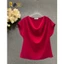 Sơ Mi Lụa Cổ Đổ ROSE BLACK Chất Lụa Mango Cao Cấp Mềm Mại Kiểu Dáng Công Sở Thanh Lịch RAV1240