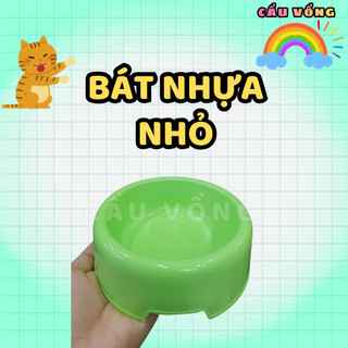 Bát nhựa đựng thức ăn nhiều màu sắc cho thú cưng