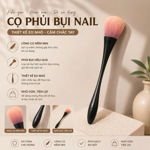 Cọ Phủi Bụi Nail Eo Nhỏ Cao Cấp Lông Mềm Mịn Cọ Quét Bụi Móng Tay Dụng Cụ Nail Chuyên Nghiệp NB21