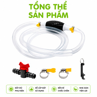 Dụng Cụ Bơm Hút Chất Lỏng Cầm Tay Có Ống Dẫn GD17 - Ống Hút Chất Lỏng Thay Nước Bể Cá Bóp Tay