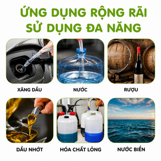 Dụng Cụ Bơm Hút Chất Lỏng Cầm Tay Có Ống Dẫn GD17 - Ống Hút Chất Lỏng Thay Nước Bể Cá Bóp Tay