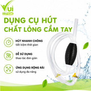 Dụng Cụ Bơm Hút Chất Lỏng Cầm Tay Có Ống Dẫn GD17 - Ống Hút Chất Lỏng Thay Nước Bể Cá Bóp Tay