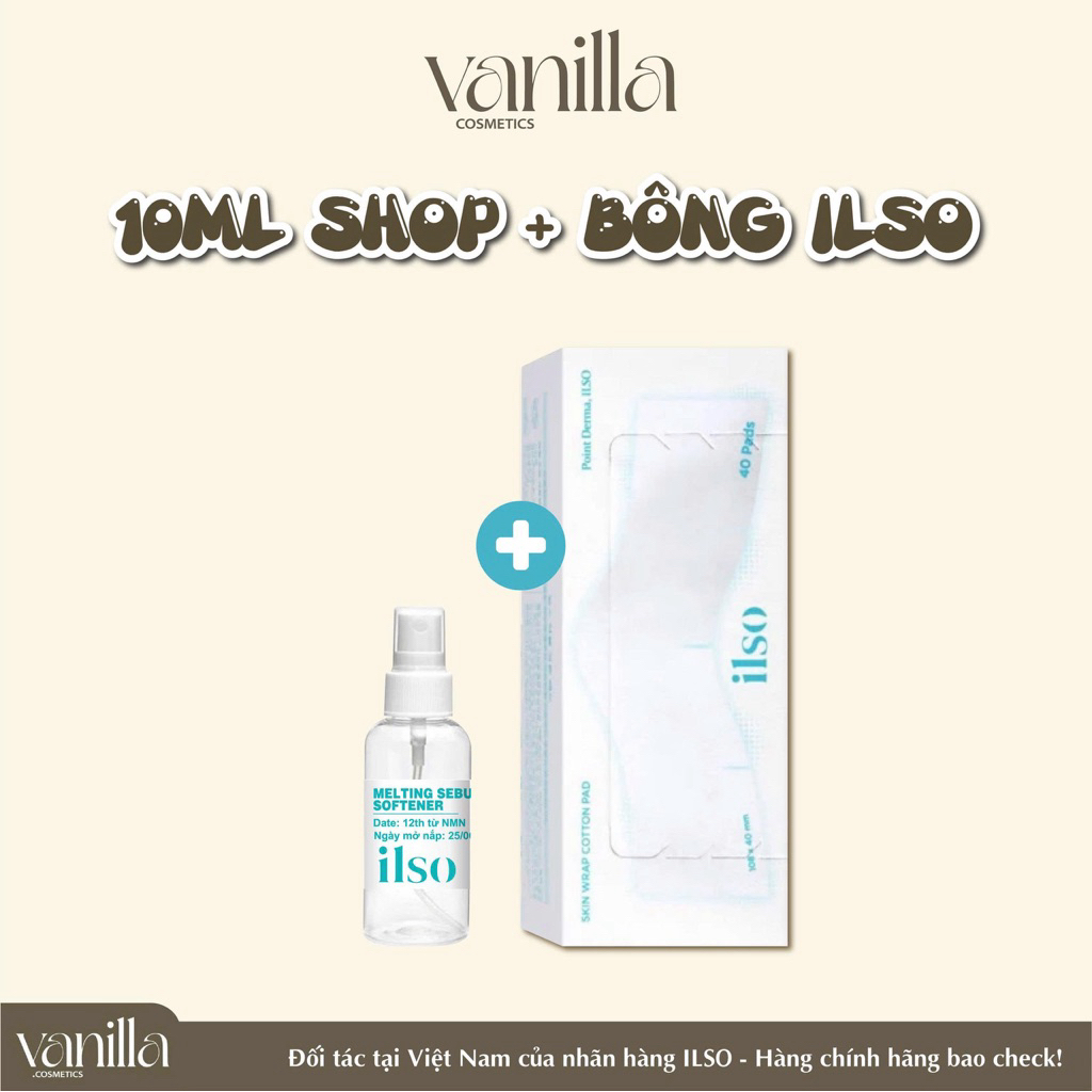 ( Tặng kèm bông ủ) Tinh Chất Ủ Mụn Đầu Đen Làm Mềm Sợi Bã Nhờn ILSO SUPER Melting Sebum Softener 150ml