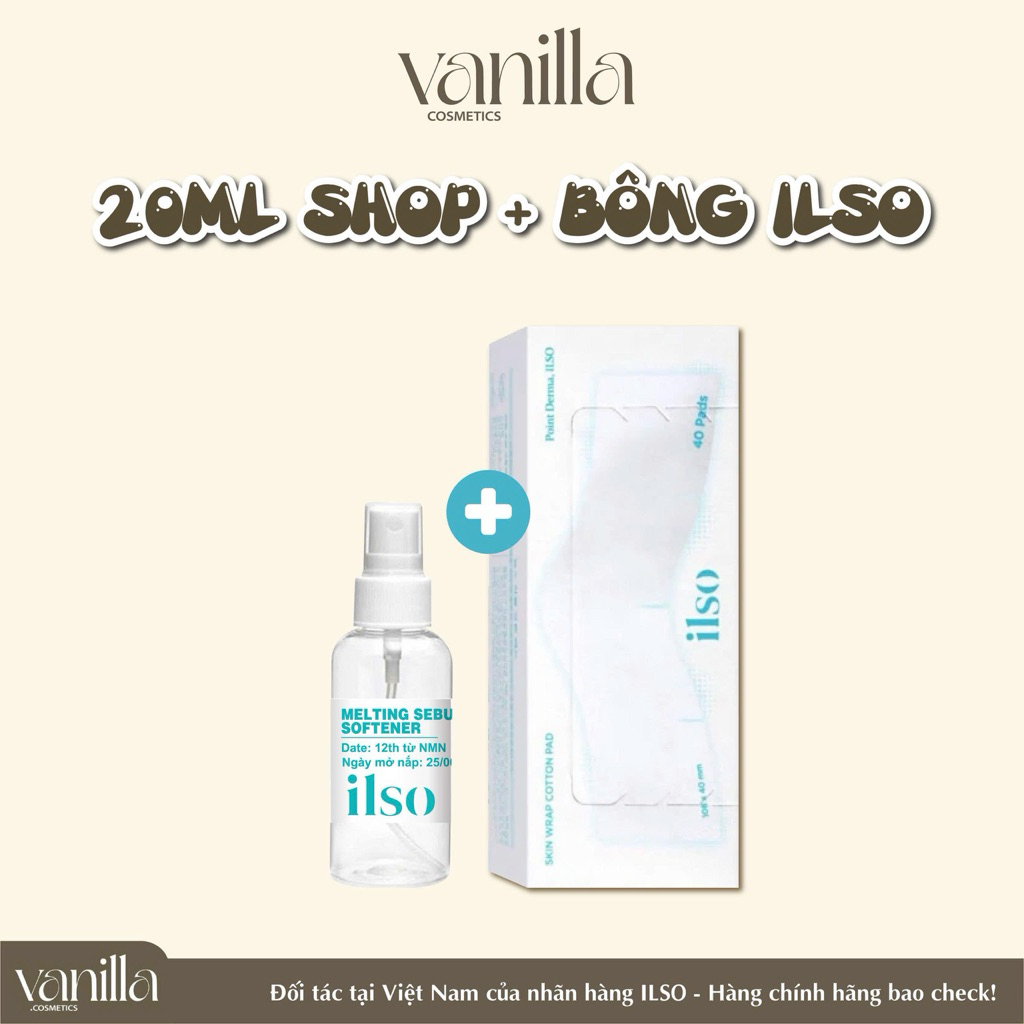 ( Tặng kèm bông ủ) Tinh Chất Ủ Mụn Đầu Đen Làm Mềm Sợi Bã Nhờn ILSO SUPER Melting Sebum Softener 150ml
