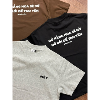 [MỆT ĐỂ TAO YÊN BOXY] Áo thun Boxy in meêm hài hước Halev Brand chất cotton Premium 260gsm