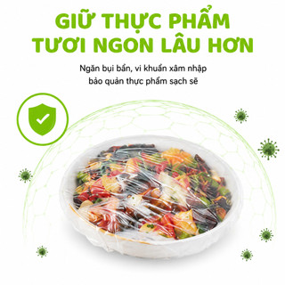 2 Túi Bọc Thực Phẩm PE Có Túi Đựng Hình Gấu GD03 - Túi 100 Màng Bọc Thực Phẩm Hình Gấu Siêu Dai
