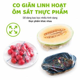 2 Túi Bọc Thực Phẩm PE Có Túi Đựng Hình Gấu GD03 - Túi 100 Màng Bọc Thực Phẩm Hình Gấu Siêu Dai