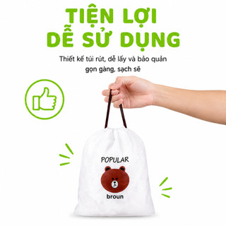 2 Túi Bọc Thực Phẩm PE Có Túi Đựng Hình Gấu GD03 - Túi 100 Màng Bọc Thực Phẩm Hình Gấu Siêu Dai