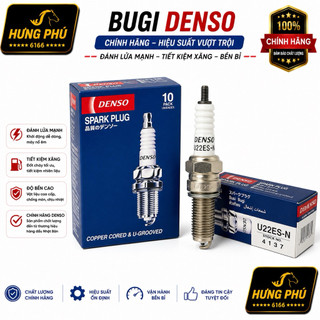 Bugi Denso xe Exciter, Future 125, Air Blade 125, Wave RSX 110, Future Neo (U22ES-N) (U22ES-U)
