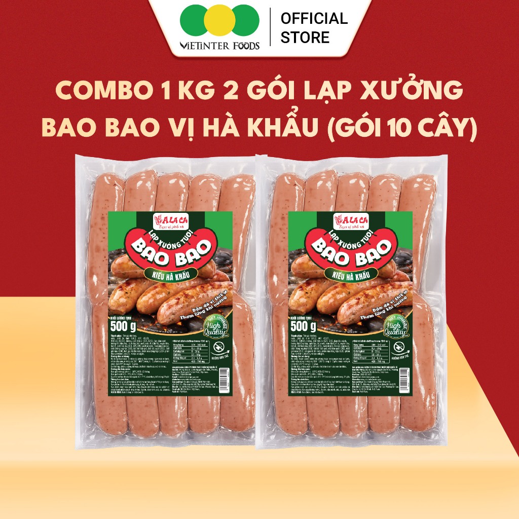 Lạp Xưởng Hà Khẩu Bao Bao Vietinter Foods