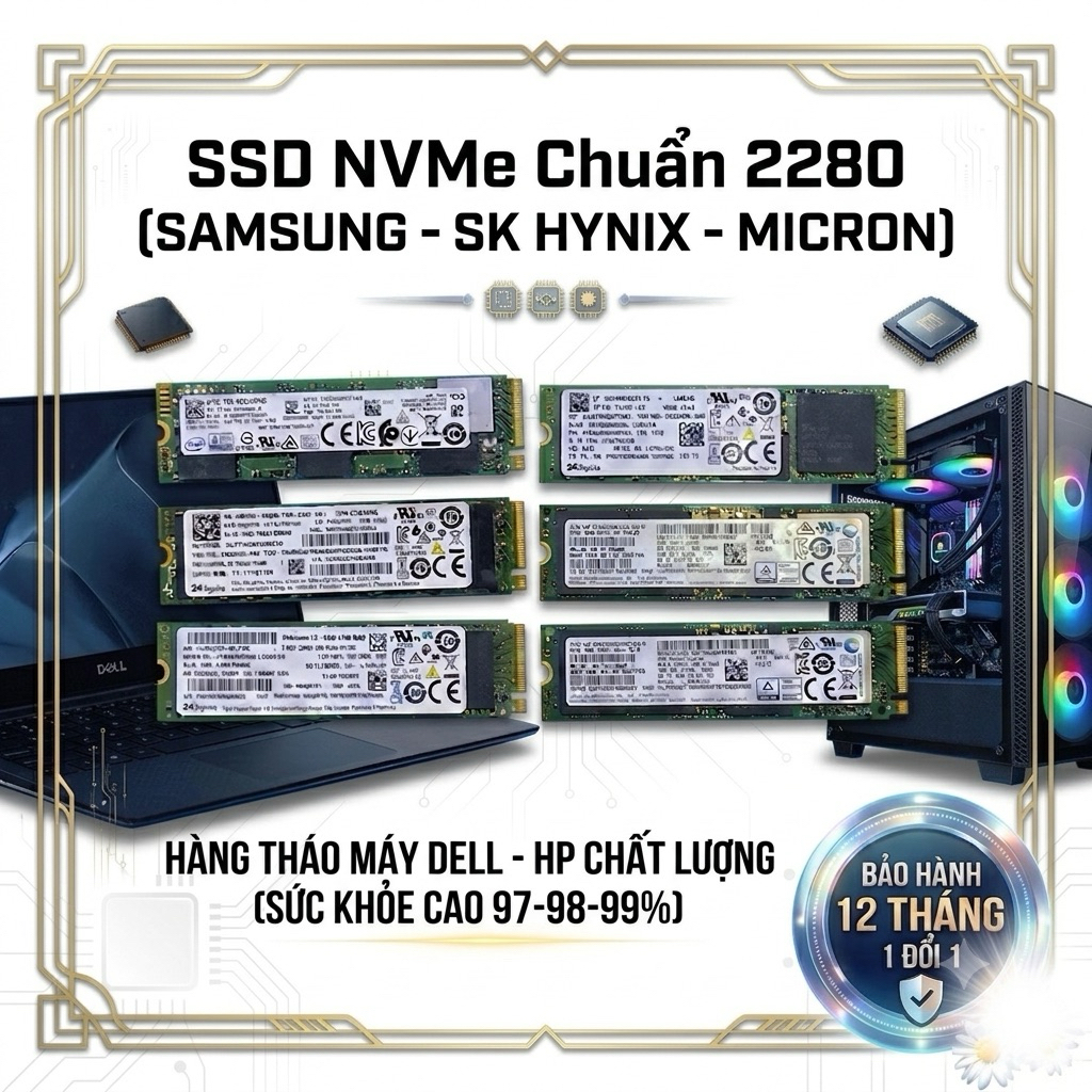 ổ cứng ssd Nvme  256Gb-512G -Hynix/ samsung /Western/ Micron Hàng tháo máy  (bảo hành 12 tháng ) | BigBuy360 - bigbuy360.vn