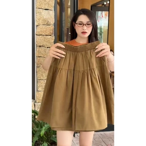 Quần Giả Váy Ngắn Dáng Lửng Cạp Chun Ống Rộng – Phom Xòe Che Đùi, Big Size Mặc Thoải Mái QĐ01