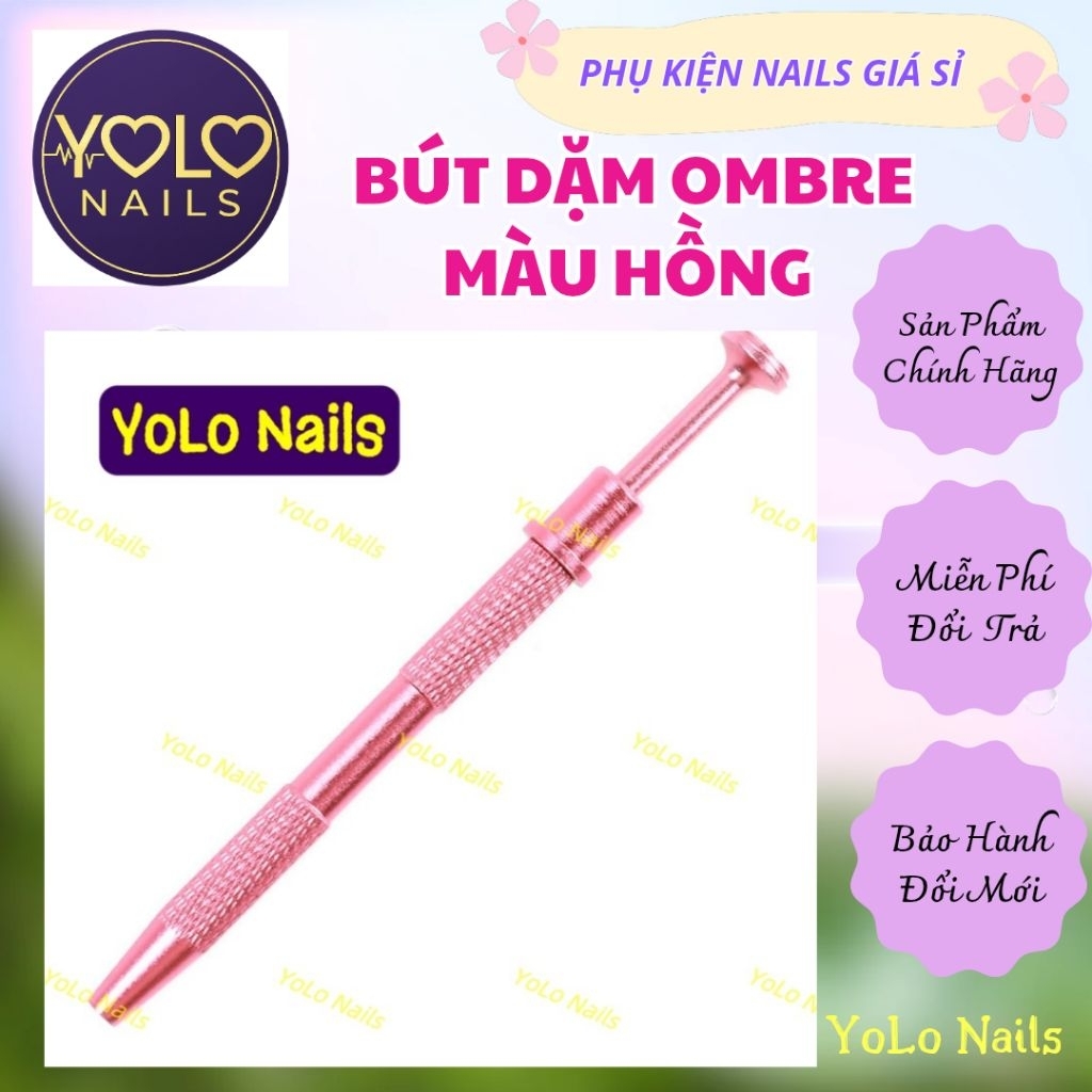 BÚT DẶM OMBRE MÀU HỒNG MỚI