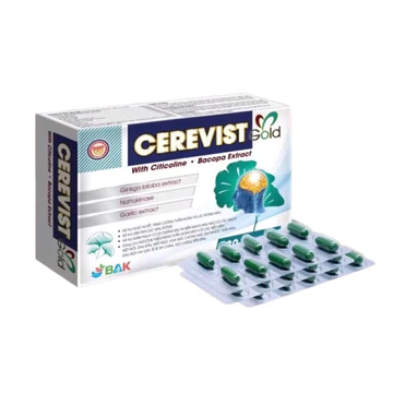 Viên uống bổ não CEREVIST GOLD BAK (Hộp 30 viên) Hỗ trợ tăng cường tuần hoàn não, phòng ngừa tai biến mạch máu não.